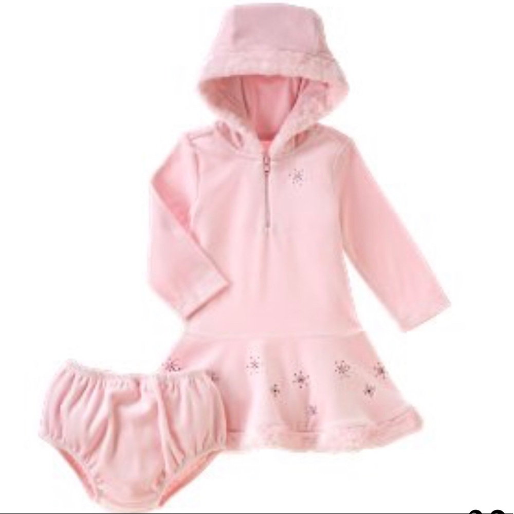 GYMBOREE WINTER PRINCESS 2-PC hoodie  dress sz 3T